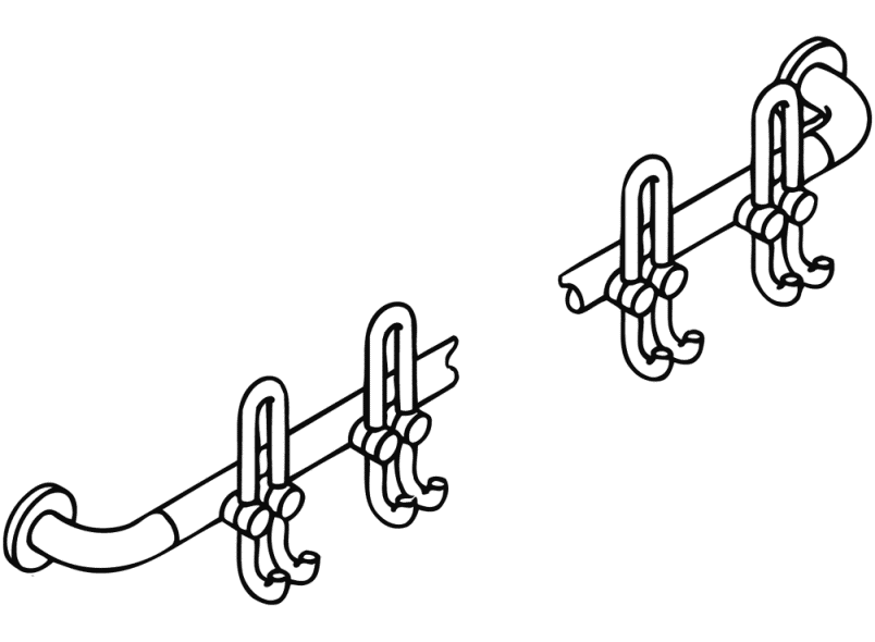 33.7010.7V гардеробная штанга HEWI System 111 | Polyamid  - Вид №2