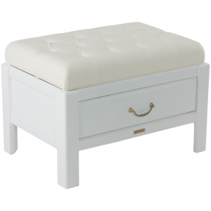 11127 Банкетка Лотос 6 Айс Молочный BOGACHO