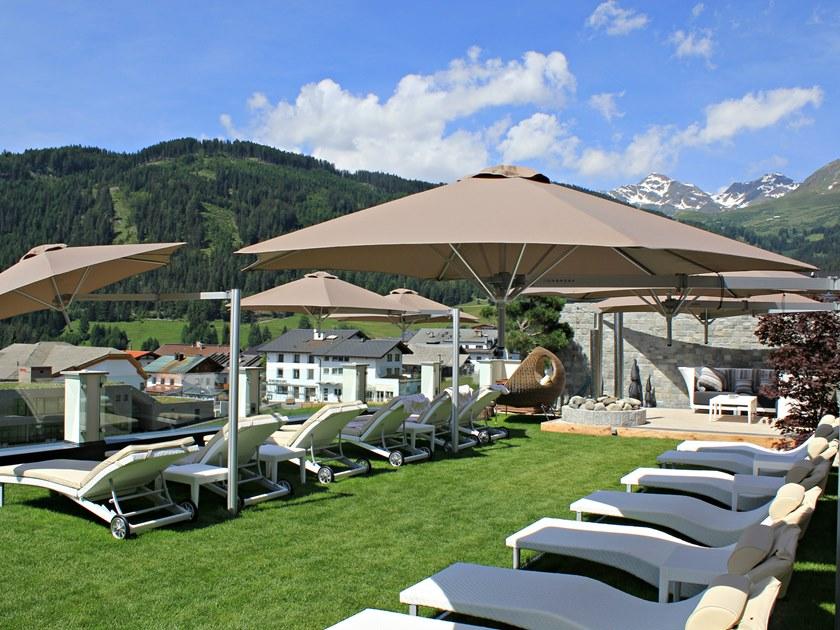 Umbrosa Круглый регулируемый алюминиевый зонт с боковой стойкой Paraflex sun-id-1351051 - Вид №3