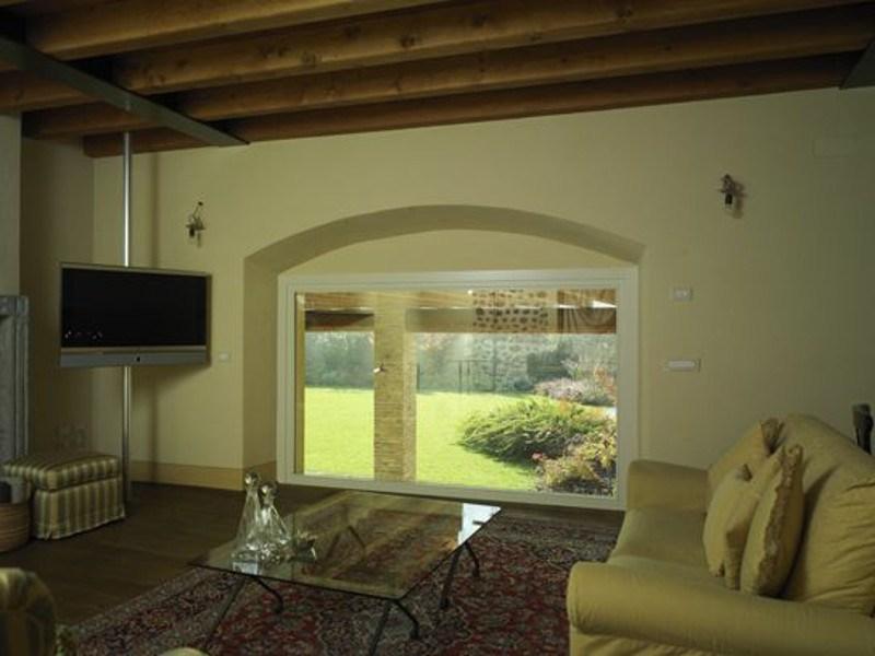 CARMINATI SERRAMENTI Распашная деревянная дверь с тройным остеклением Klima 92 sun-id-1514769 - Вид №5