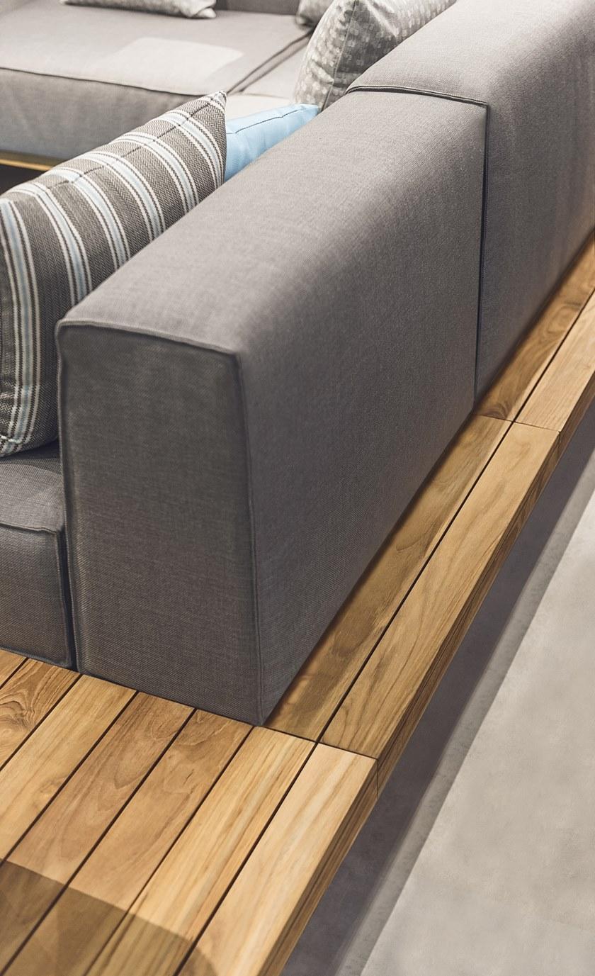 Atmosphera Модульный садовый диван из тика и ткани 9.zero sun-id-1429763 - Вид №6