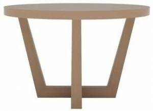 Andreu World Низкий круглый журнальный столик из дуба Uves occasional Me3696 / me3700