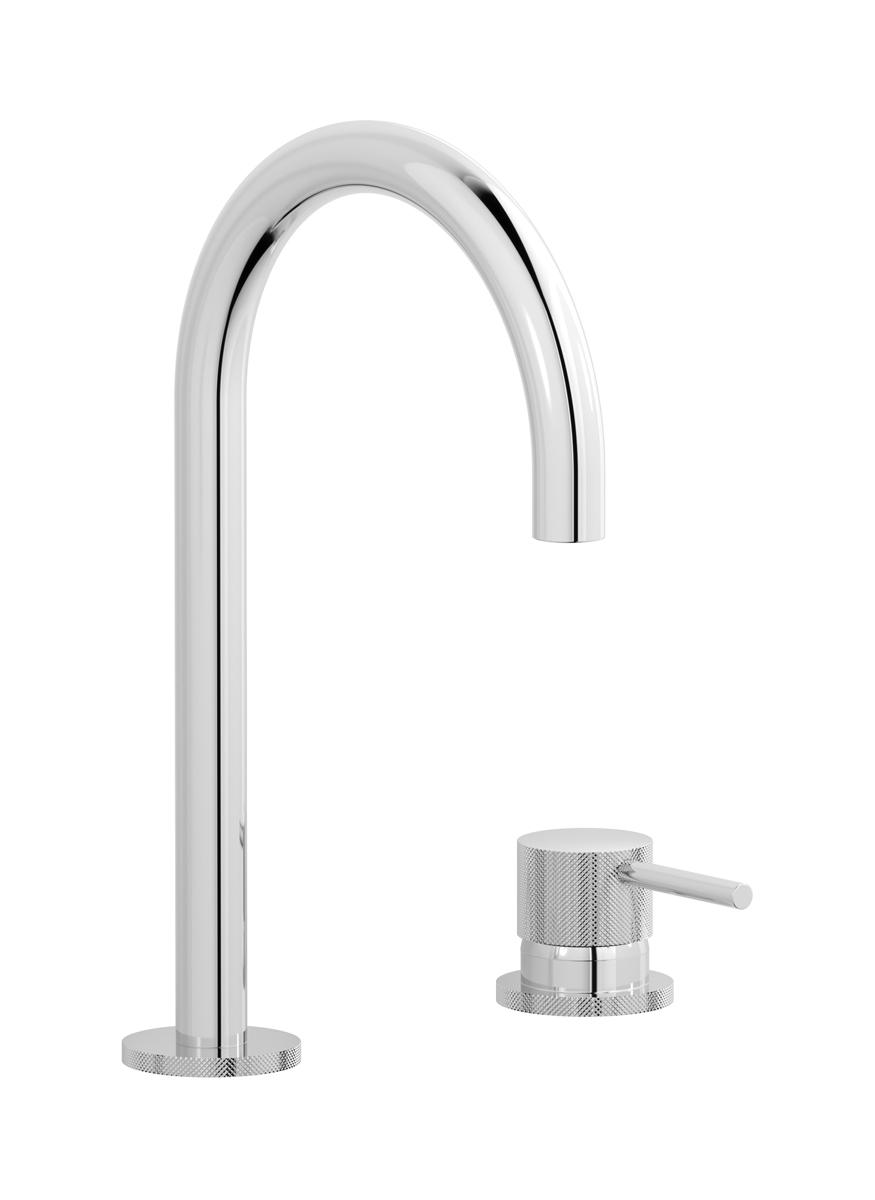 Смеситель для раковины на 2 отверстия. WE ARE IB id394cc Chrome Industria