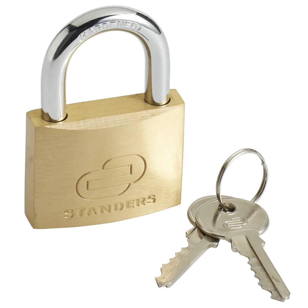 Навесной замок Standers для подсобных помещений в латунном корпусе 82247291 STLM-0023053 - Вид №1