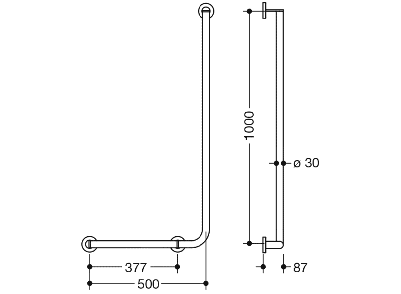900.22.13840 угловая ручка HEWI System 900 - Вид №1