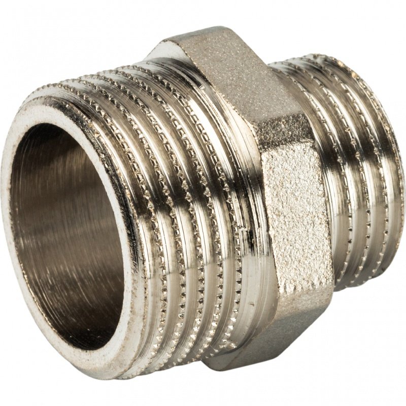 Ниппель переходной НН 3/4х1/2" никель STOUT SFT0004003412 - Вид №1