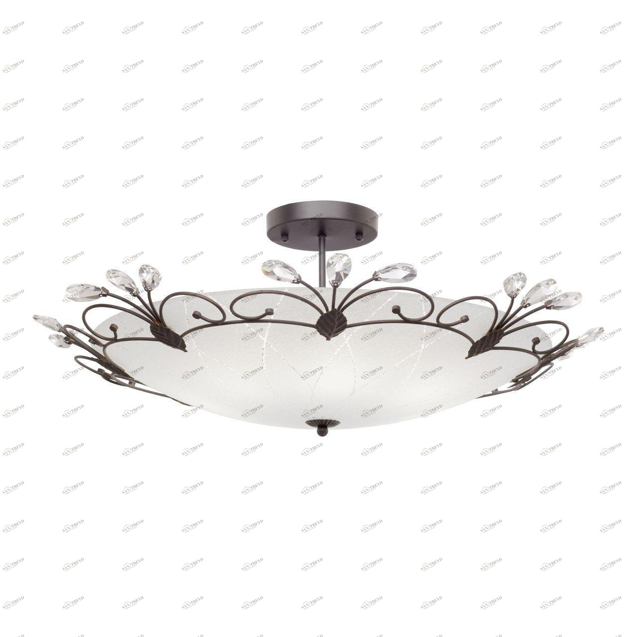 Потолочный светильник Silver Light Lotos 838.59.5 SILVER LIGHT LOTOS WENGE 202048 Белый;серебро 