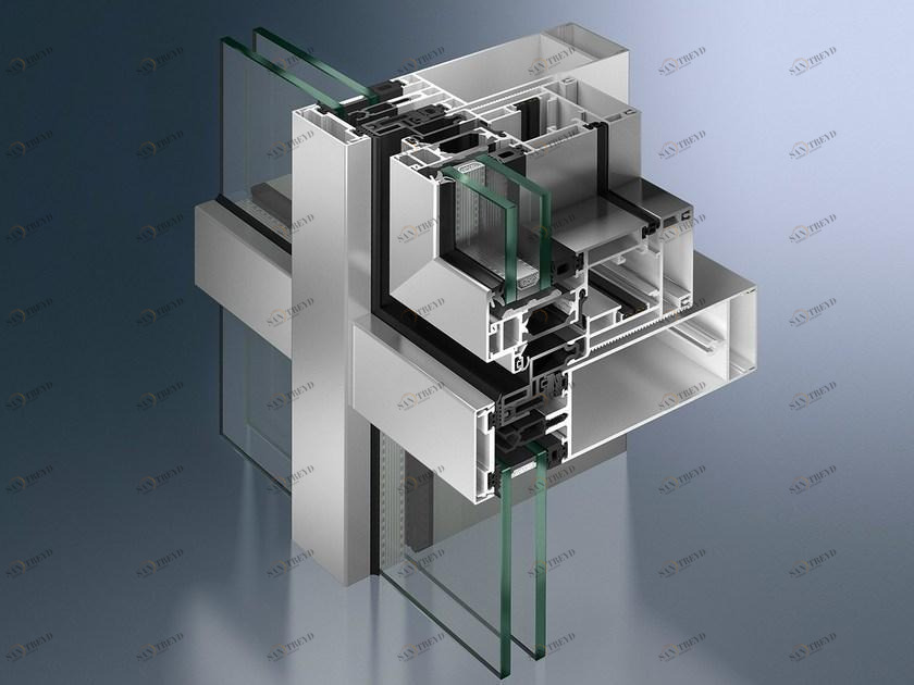Schüco Структурное фасадное окно sun-id-1399088