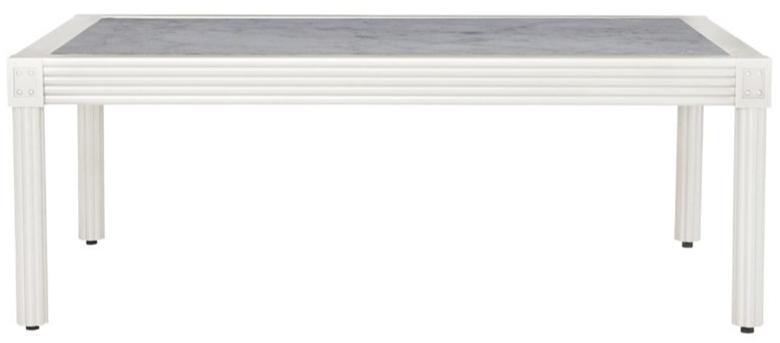 JANUS et Cie Обеденный стол из каррарского мрамора и алюминия Quadratl sun-id-1500315 - Вид №1