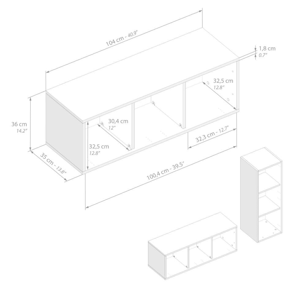 Модульная оборудованная стена установленная стеной в меламинированном Mobili Fiver IACOPO ARCH-00070420 - Вид №85