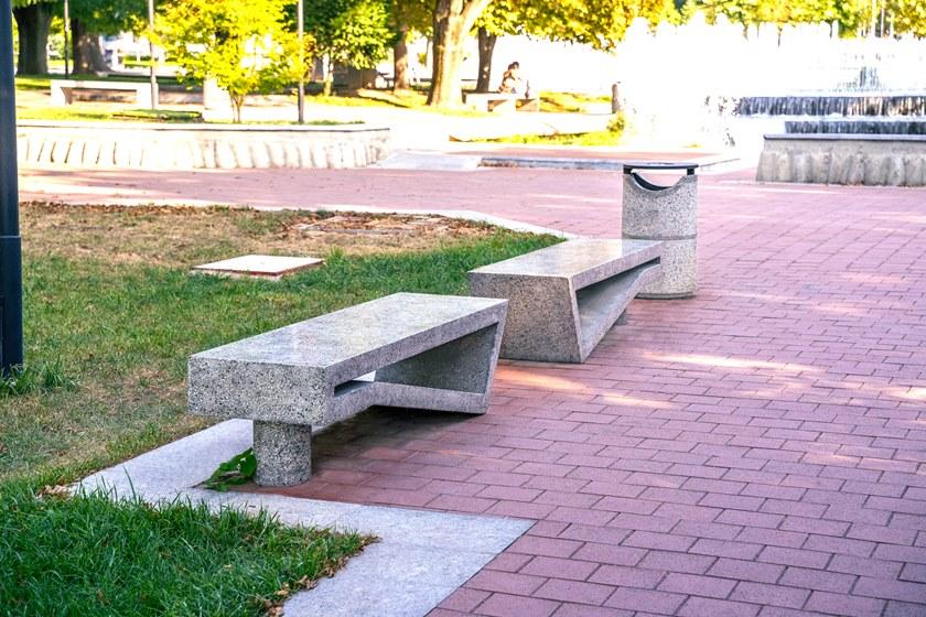 ENCHO ENCHEV - ETE Бетонная скамейка без спинки  119  - Вид №3