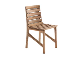 Стул для сада из тикового дерева