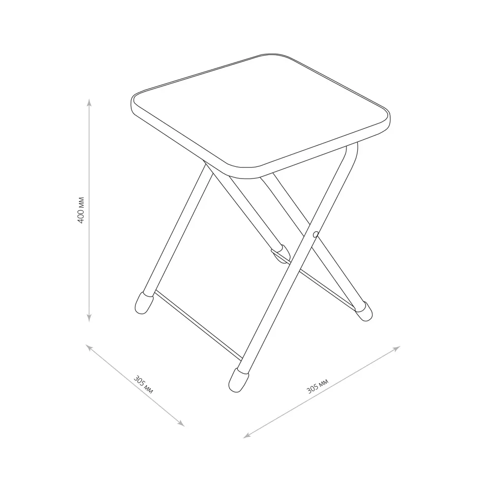 Складной туристический табурет Nika для кемпинга и отдыха 89407329 STLM-1572027 - Вид №3