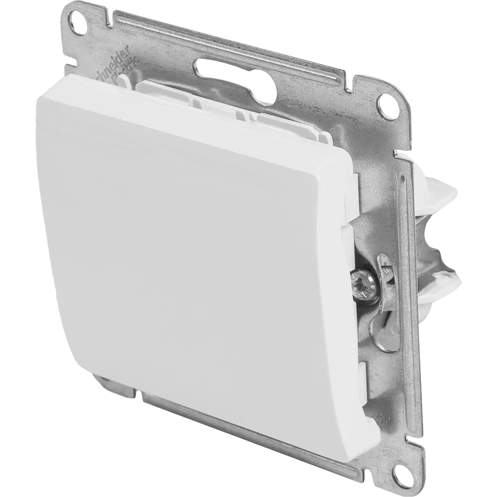 Выключатель встраиваемый Systeme Electric Glossa 1 клавиша цвет молочный 84730754 STLM-2186445