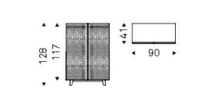 Шкаф с кожаными распашными дверцами Cattelan italia TIFFANY ARCH-00053478 - Вид №7