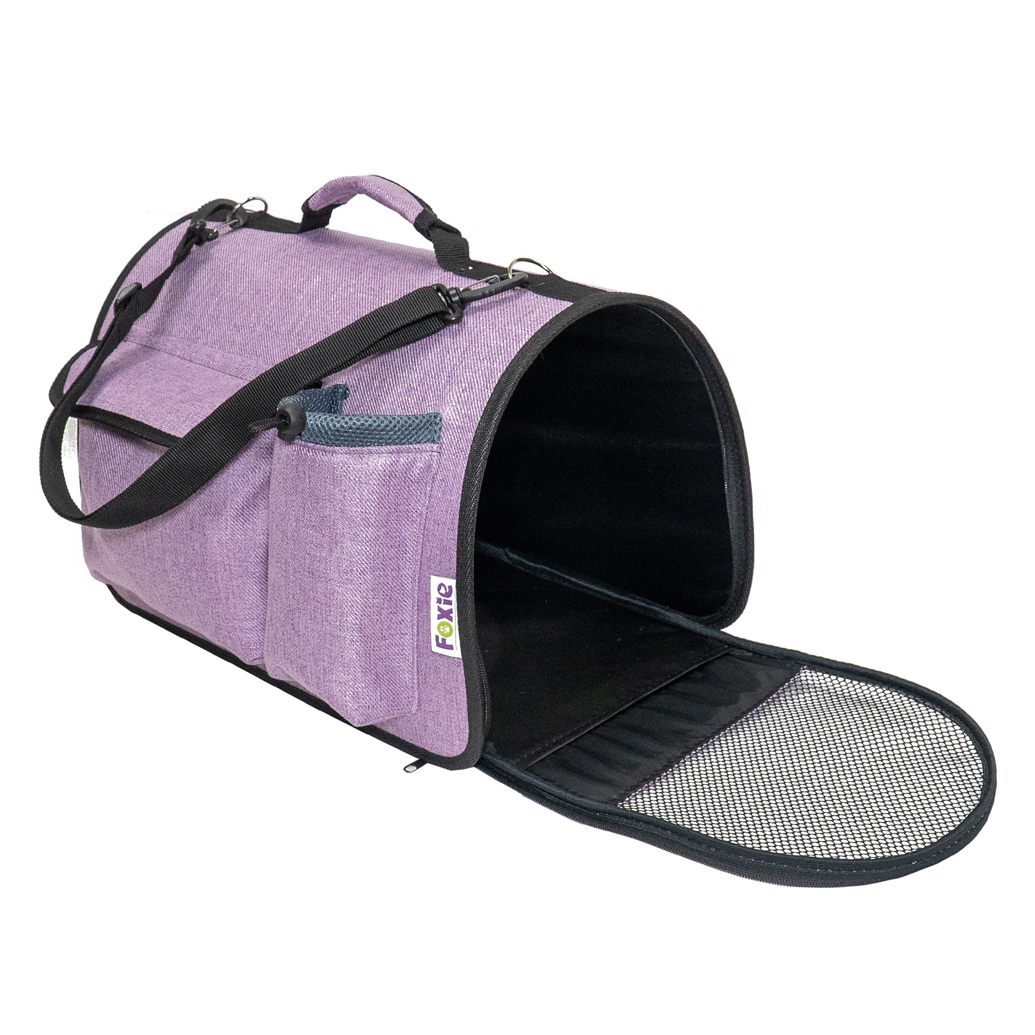 ПР0057002 Сумка-переноска для животных Colour 45x29x27см фиолетовая Foxie  - Вид №1