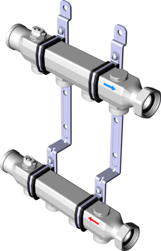 587 567 Модель 1078 Трубопроводные системы  Viega Smartpress  Коллекторы Santreyd  - Вид №2