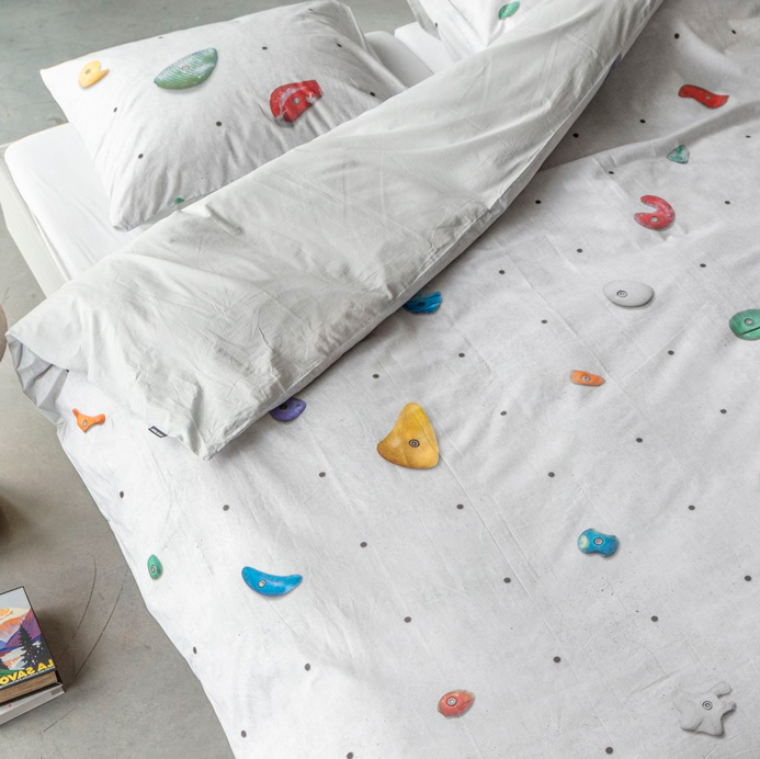 Комплект постельного белья односпальный "Скалодром" 150х200 см SNURK  335497 Белый;зеленый;голубой  - Вид №4