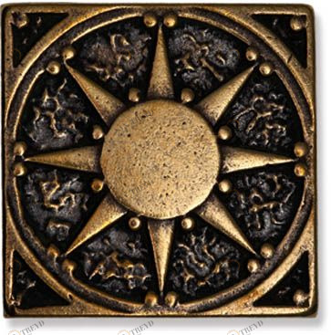 Вензель бронза латунная 5х5 Emigres sun-id-322549