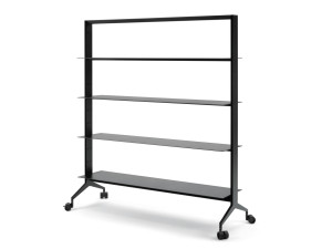 Алюминиевый офисный книжный шкаф с колесами