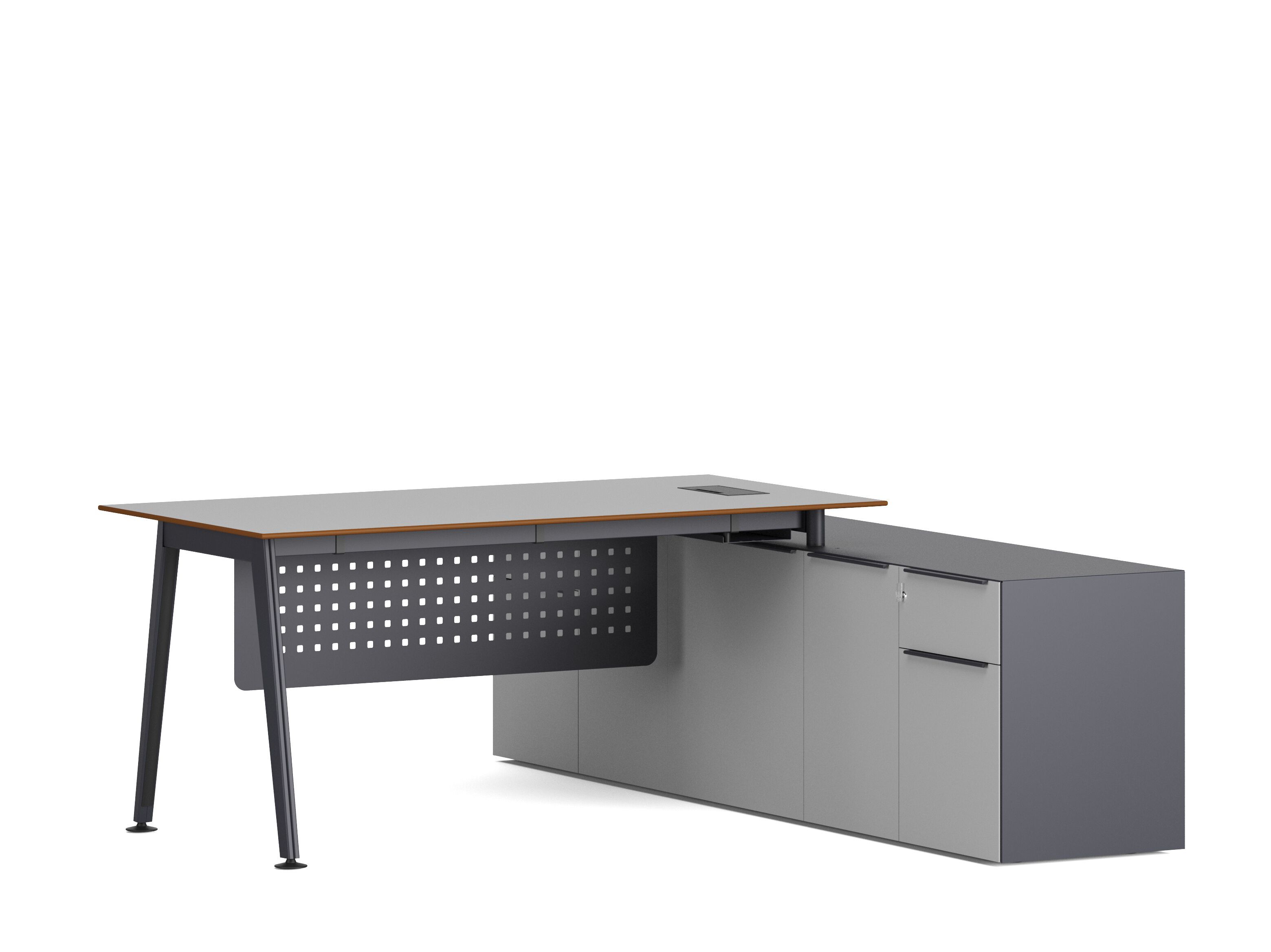 Деревянный угловой стол с ящиками Ersa HANA ARCH-00076909 - Вид №3