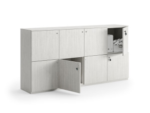 Низкая картотека с замками