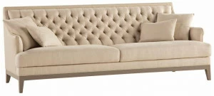 Roche Bobois Стеганый 3-местный кожаный диван Epoq