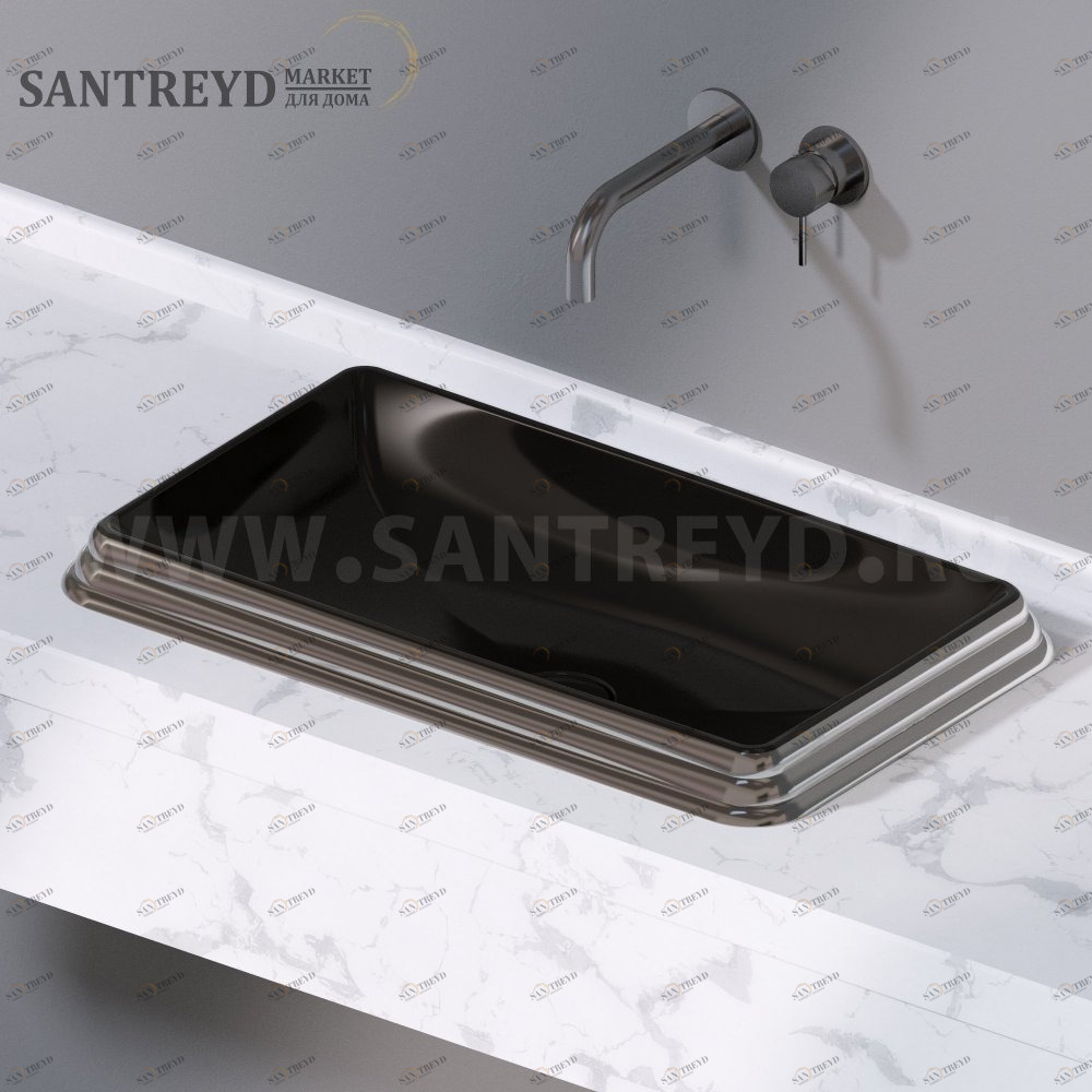 L611253 Накладная раковина под столешницу  прямоугольная A. e T. Italia GLASS AeT ITALIA