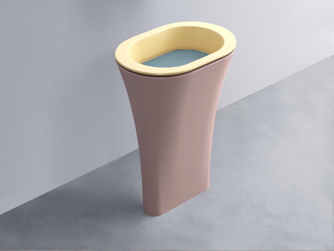 AMLA65-CN+AMPILO-PL+AMCOLO-CP Раковина Amedeo Ovale отдельностоящая cielo Enjoy + Amedeo Ceramica Cielo