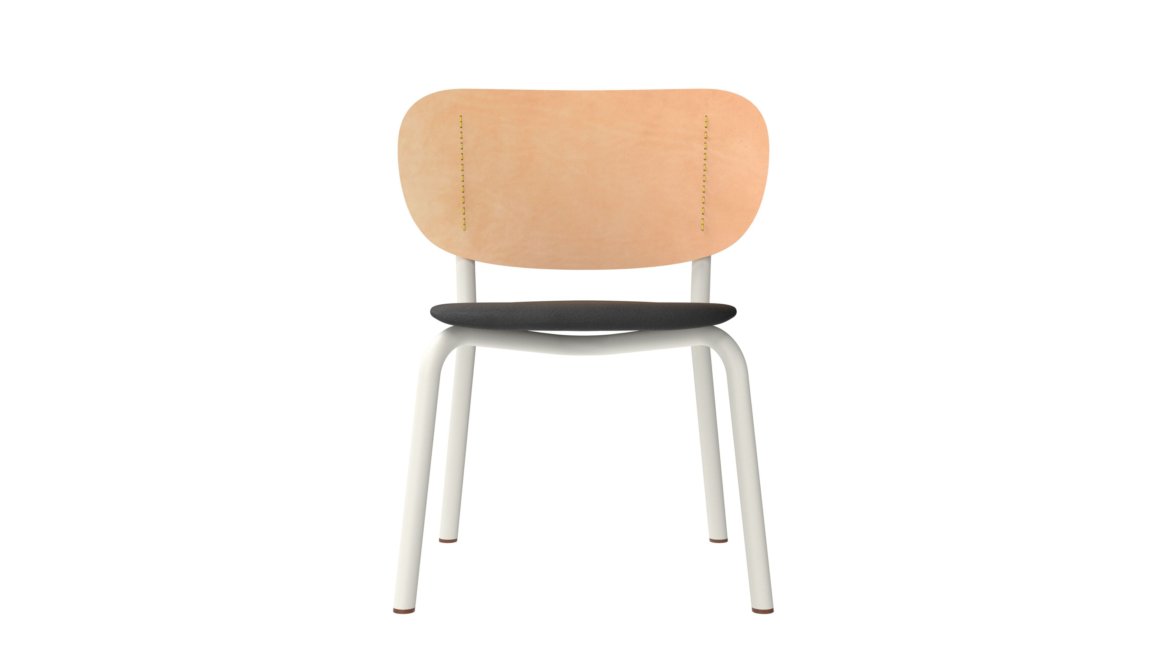 Кожаный и деревянный стул FUNCTIONALS EMIL ROSI ARCH-00147461 - Вид №5