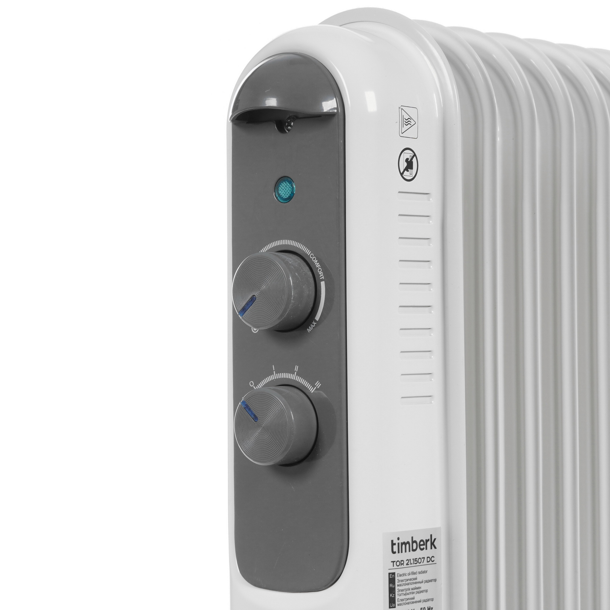 5334494 Масляный обогреватель Timberk TOR 21.1507 DC белый STDN-0071970 - Вид №3