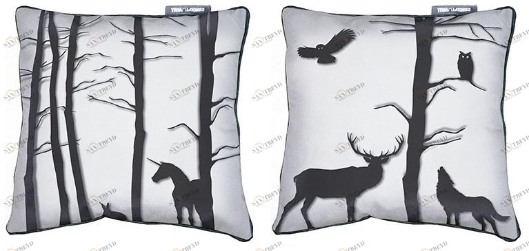 CONCEPTUWALL Подушка из ткани квадратная Foret enchantee sun-id-1450659