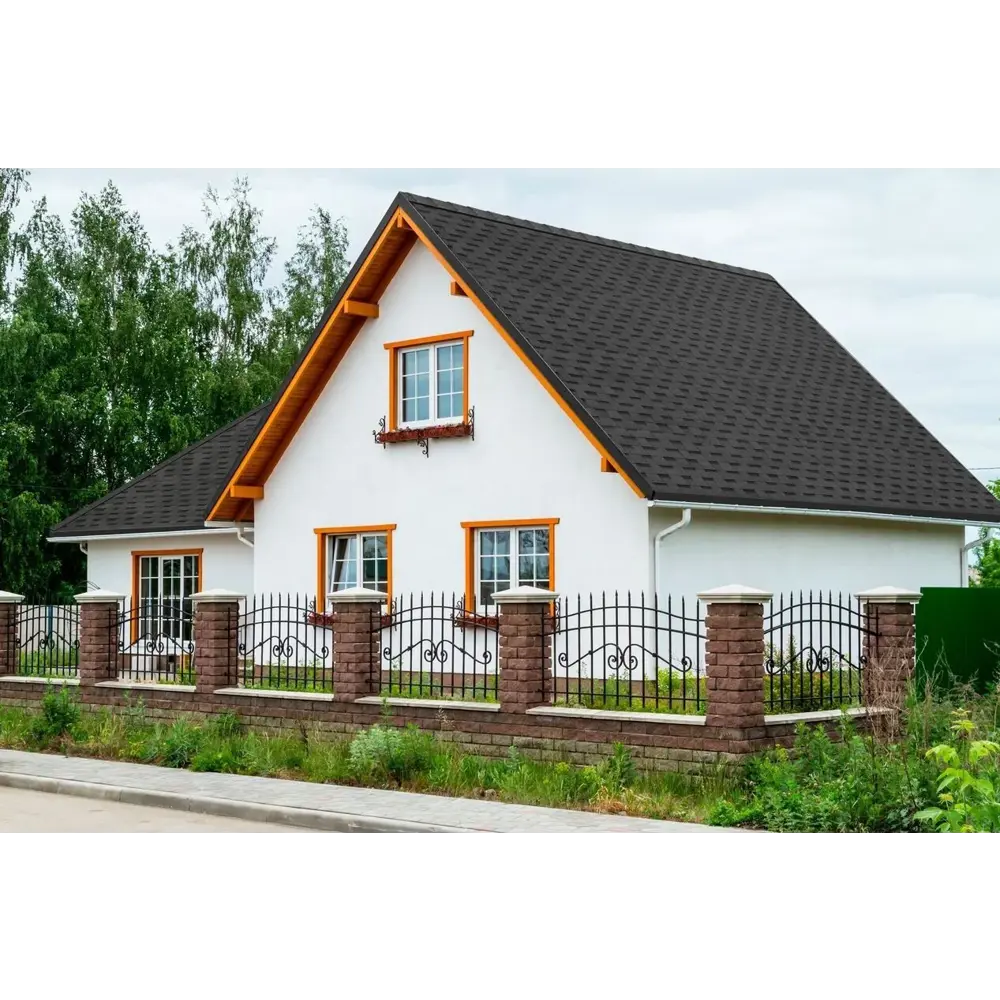 Черепица гибкая Mida Квадро серый 2 м² 82471831 STLM-2002064 ТЕХНОНИКОЛЬ - Вид №6