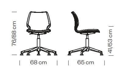 5-спицевое вращающееся офисное кресло Et al ARCH-00029904 - Вид №2