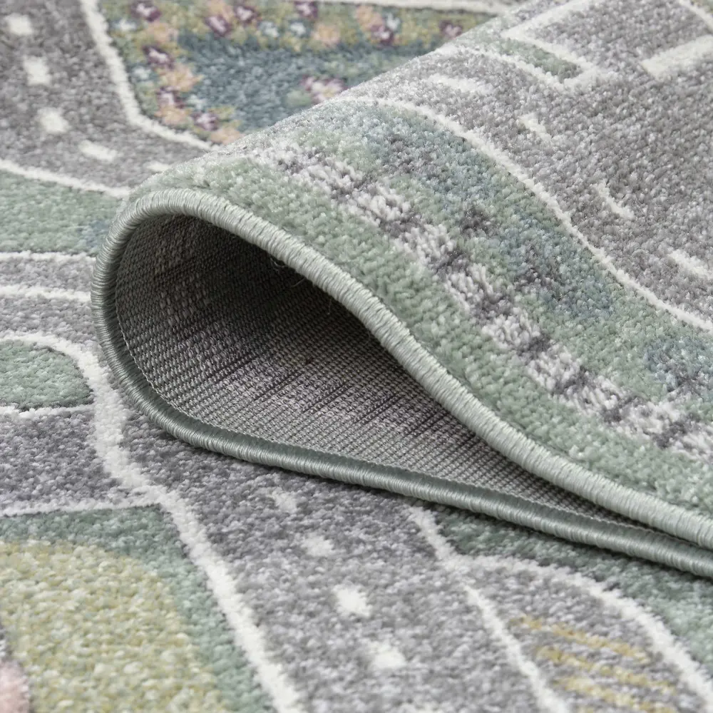 Ковер Santreyd Призма 250x350 см с ворсом FRIZE зеленый для гостиной 89376425 STLM-1456862 - Вид №3