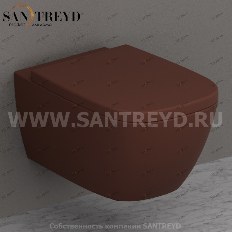 GNS02MT Подвесной унитаз настенный Коричневый Ceramica Globo GENESIS Италия