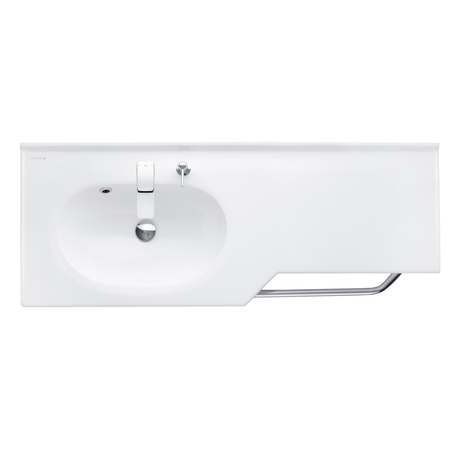 1A70113WOT01L Подвесная раковина настенная прямоугольная AQUATON ОТЕЛЬ белая - Вид №1