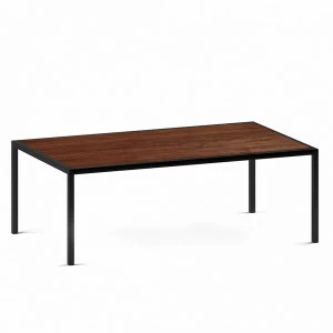 Журнальный столик прямоугольный американский орех с черными ножками 100 см London ultra lite black INTELLIGENT DESIGN  260886 Орех;коричневый;черный