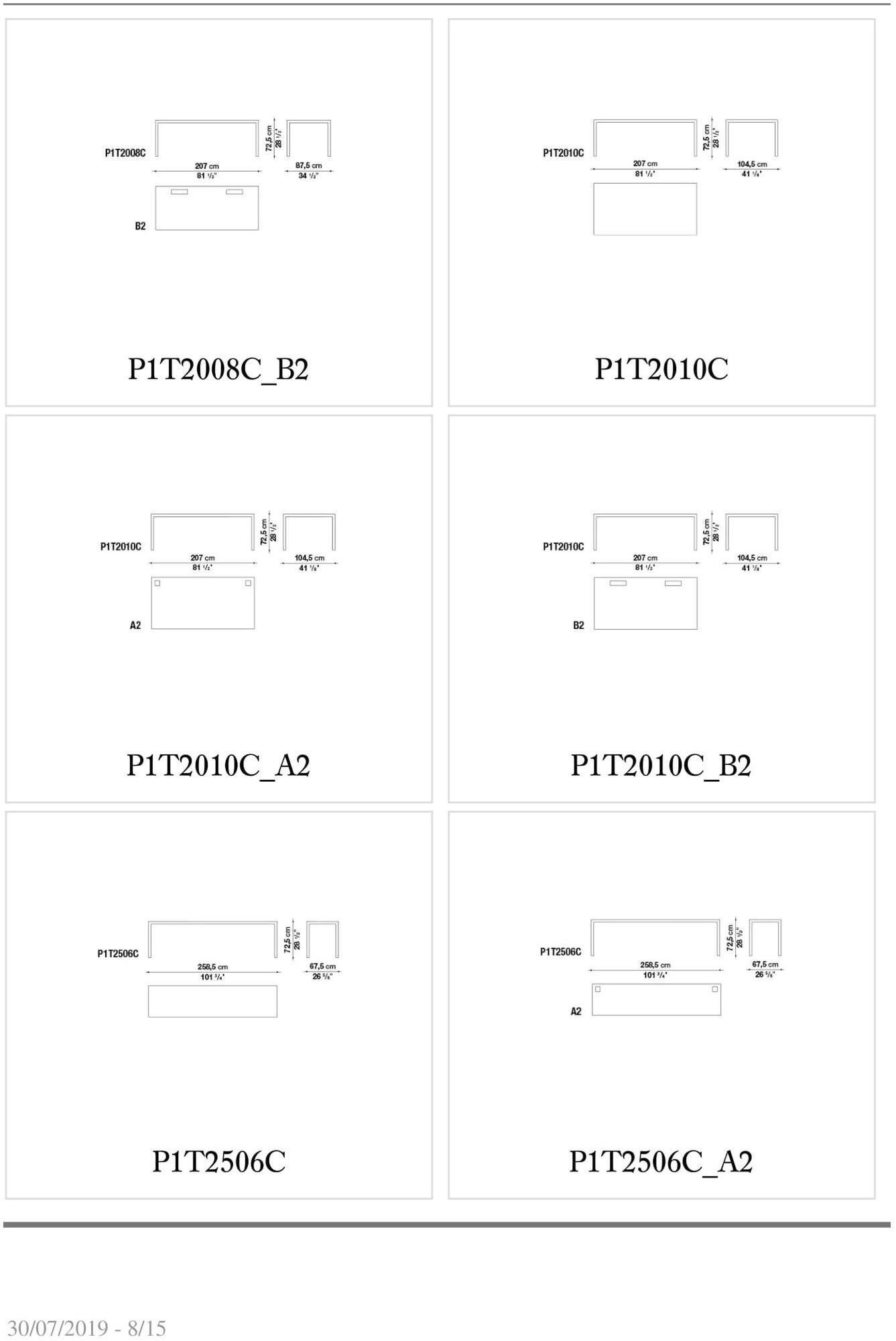 B&B Italia Project Прямоугольный рабочий стол Progetto 1 sun-id-1503584 - Вид №6