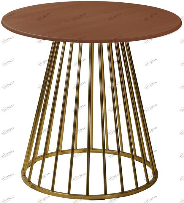 30813 Стол Twister Matte Gold r80 nut R-HOME 980403 + 170502nut