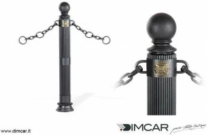 DIMCAR Стационарный металлический столбик для цепей Elite