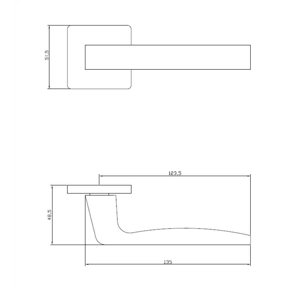 Дверные ручки Edson EDS-131B-Q2 — стильное решение для межкомнатных дверей 85170366 STLM-0059384 - Вид №3