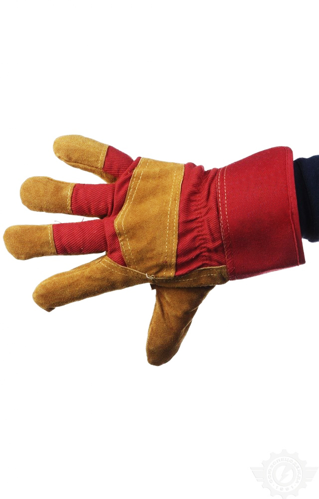 58852 Перчатки спилковые комбинированные утепленные  Средства защиты рук  размер Спецодежда  - Вид №2