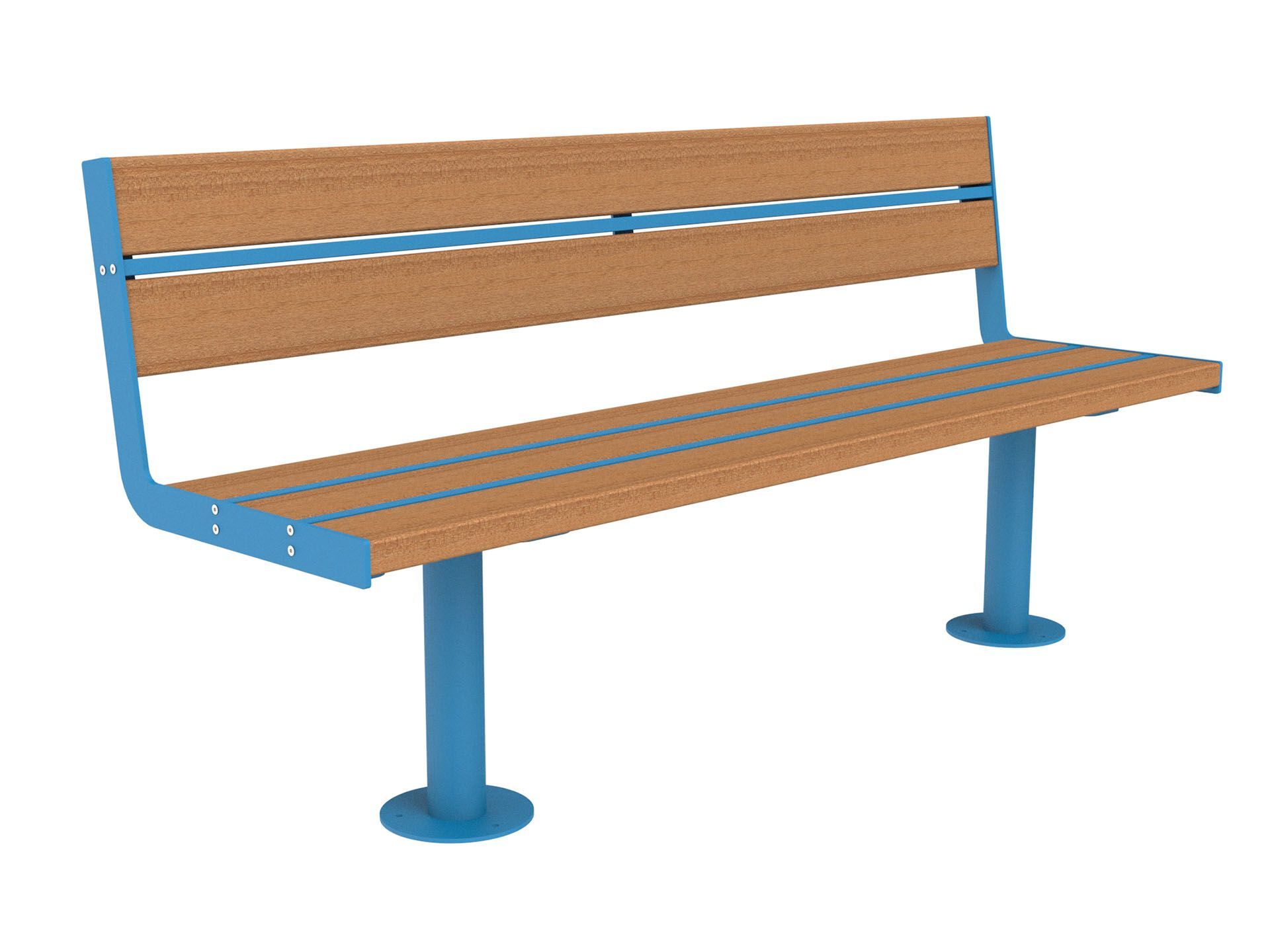 Скамья из окуме со спинкой Lazzari Joy ARCH-00135129 - Вид №7