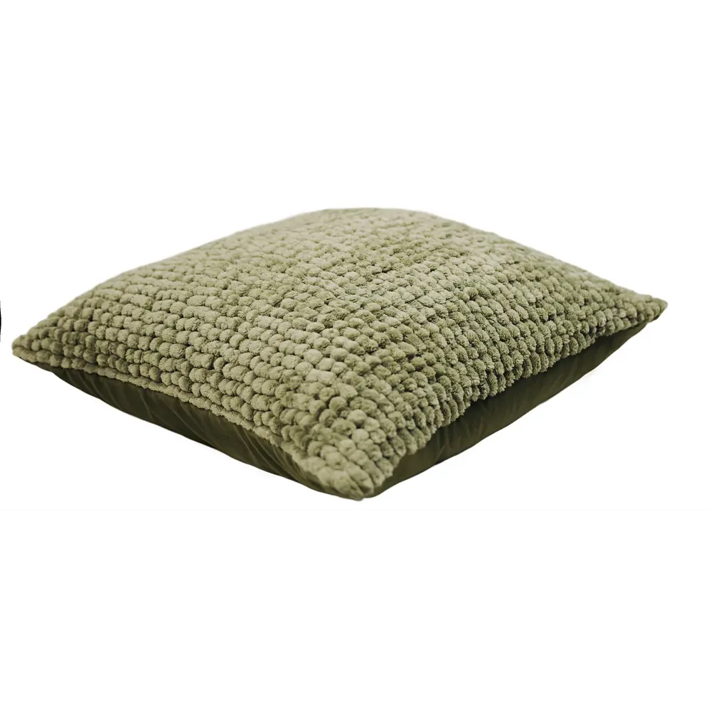 Подушка Шарики 45x45 см цвет оливковый LINEN WAY STLM-2174743 - Вид №1