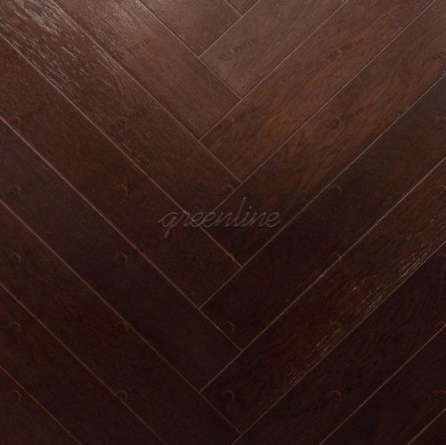 Паркет Ёлка GreenLine Барселона Дуб Натур с брашью (Текстурированная) 500х125 мм 1900200050