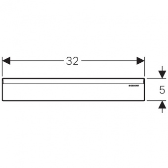 Geberit 154.335.11.1 Декоративный элемент для душевого трапа (Белый) Santreyd  - Вид №1