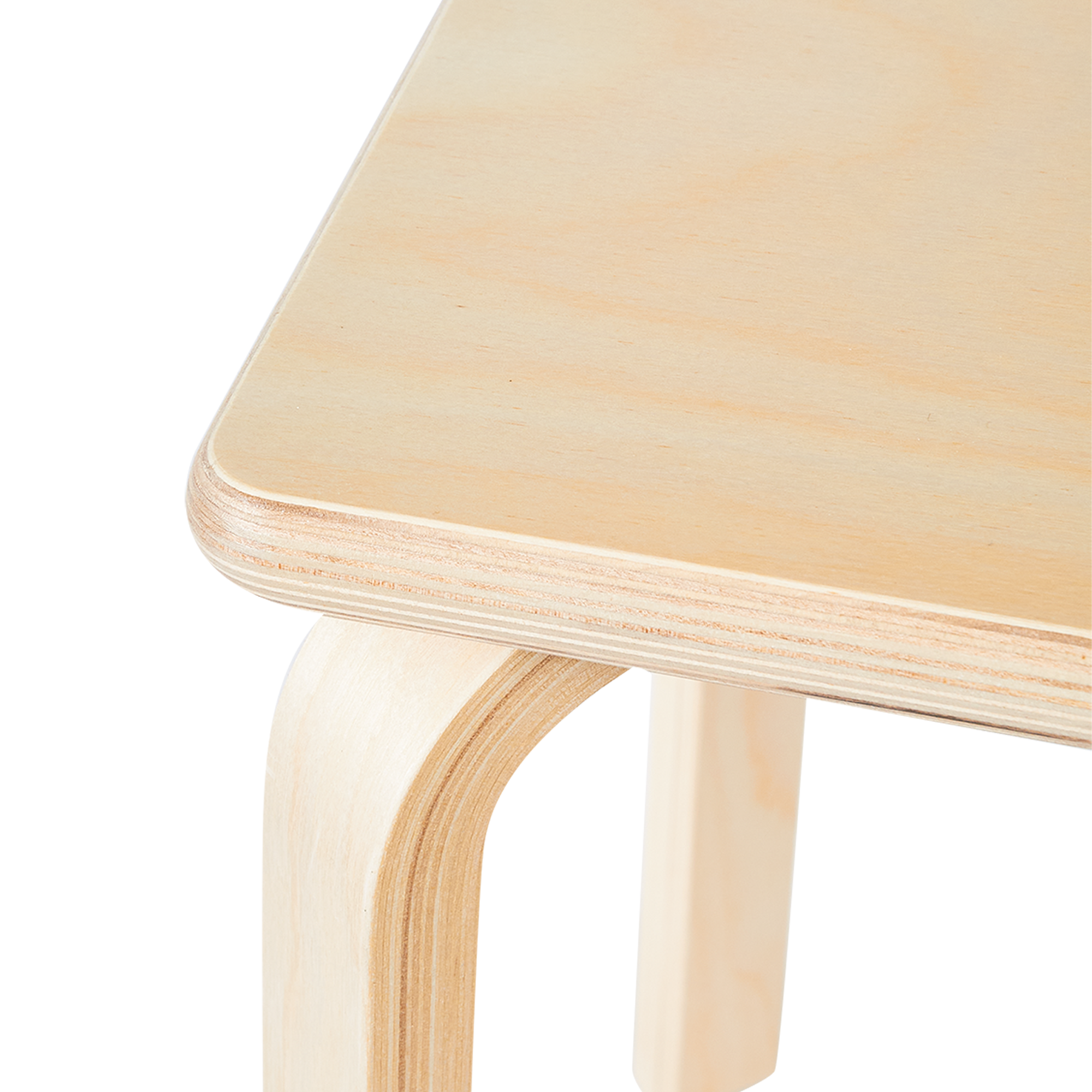 84758350 Табурет квадратный 45x43.5x40 см дерево с водным лаком STLM-0054698 Santreyd  - Вид №1