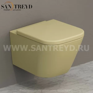STS07SE Подвесной унитаз настенный Желтый Ceramica Globo STONE Италия