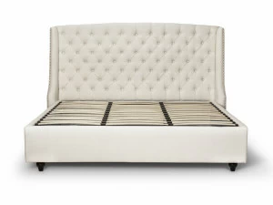 Кровать двуспальная 180х200 белая с каретной стяжкой Dante KELLY LOUNGE ДИЗАЙНЕРСКИЕ 210981 Белый